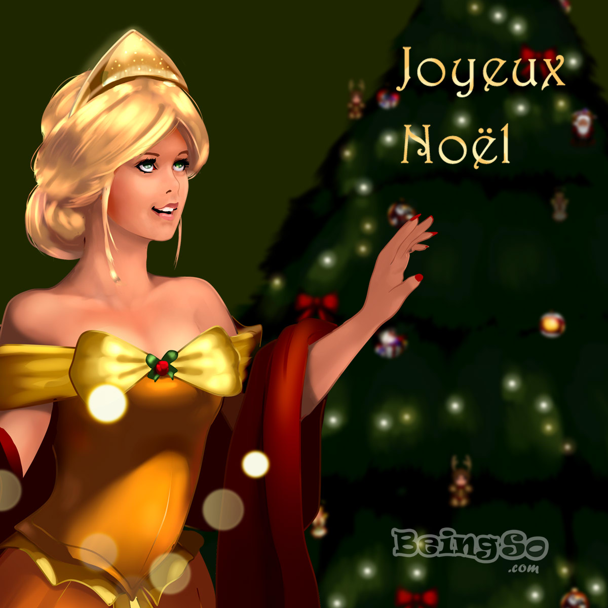 Une carte de Noël magique Une carte de Noël magique