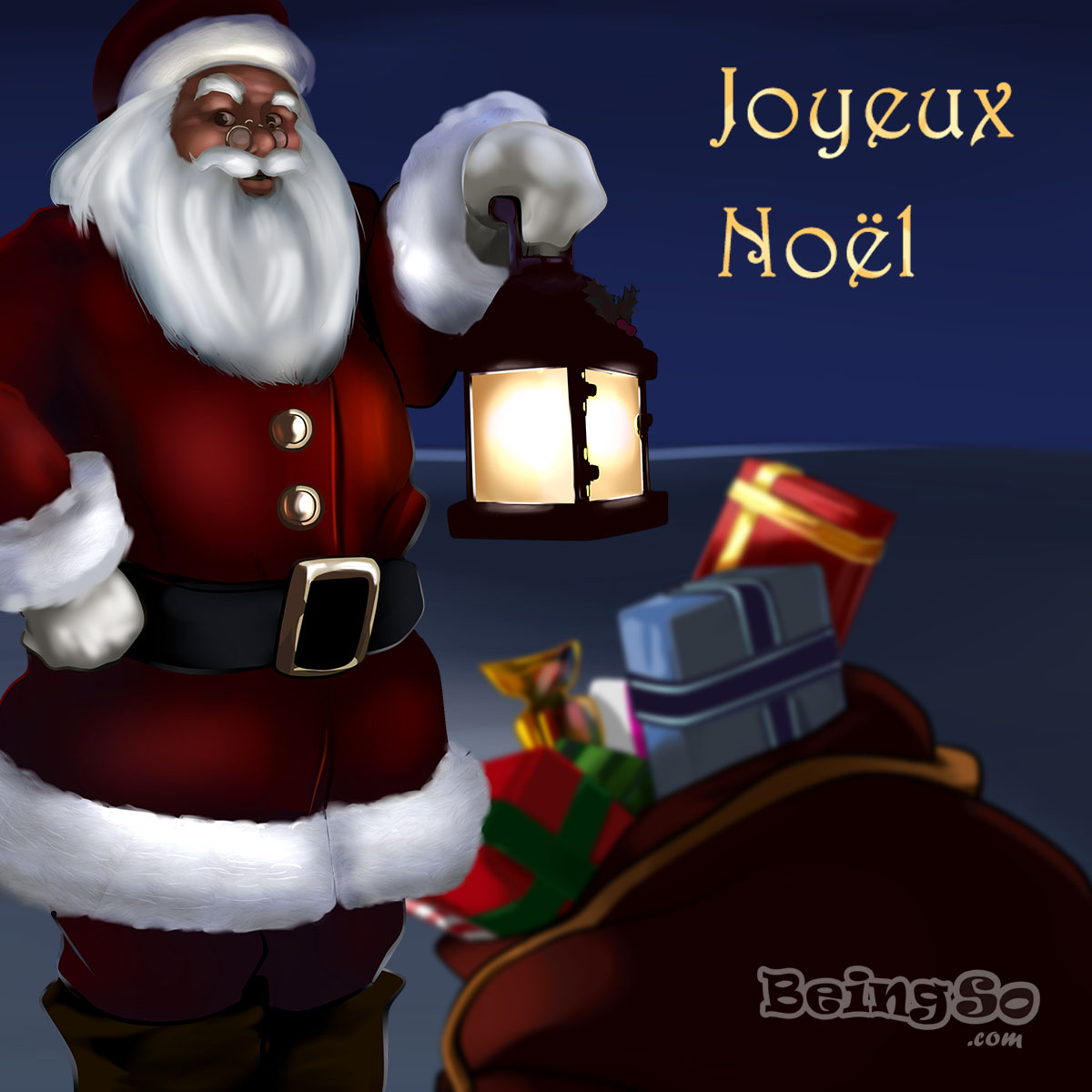Carte de Noël Père Noël Carte de Noël Père Noël