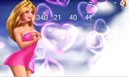 Apperçu compte a rebours saint-valentin